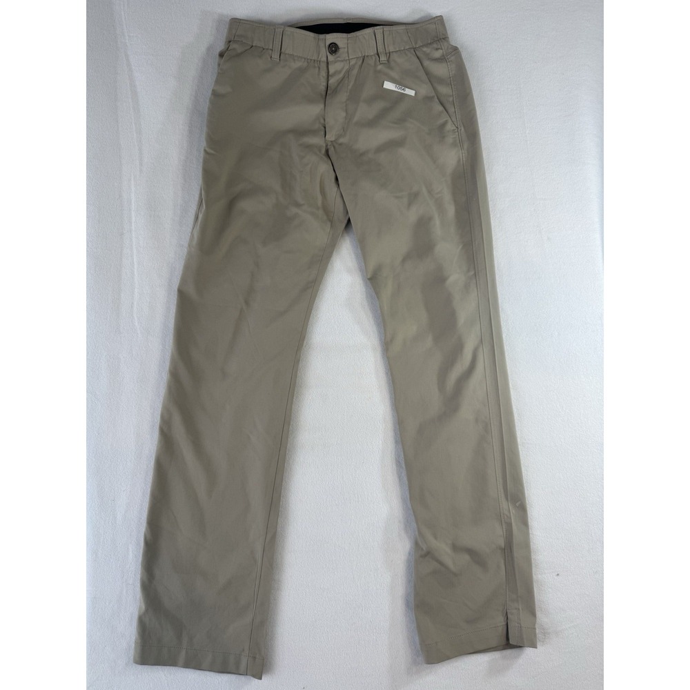 Under Armour Match Play Golf Tech Pants Khaki Tan Straight Leg 32x32 Stretch